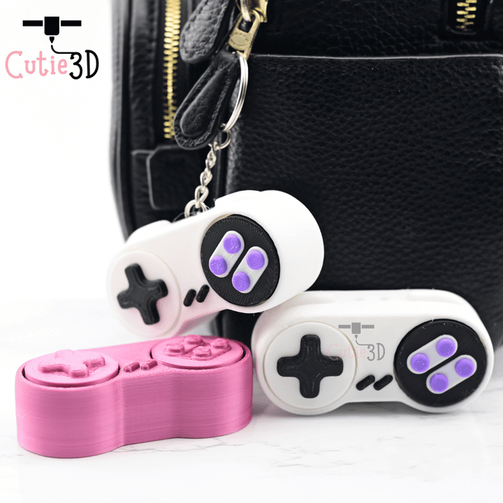 3D Printable Cutie3D Retro Game Controller Keycap Fidget Clicker